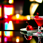 image-of-an-elegant-bar-counter-a-gangster-hat-close-up-dark-environment-a-glass-of-cocktail-with-904221785